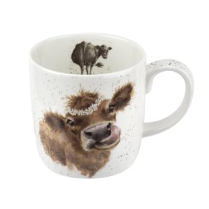 Royal Worcester Wrendale Design Mug Farm Animals  |  Mugs Dinnerware Brown, Multi, White