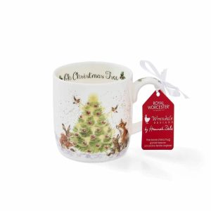 Royal Worcester Wrendale Designs Christmas Mug  |  Mugs Dinnerware Mugs