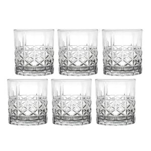 s 11 OZ Double Old Fashion Glass, Set of 6  |  Drinking Glasses Dinnerware Clear