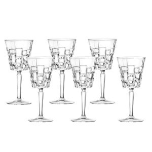 s Etna Set of 6 White Wine Goblets  |  Wine Glasses Dinnerware Clear