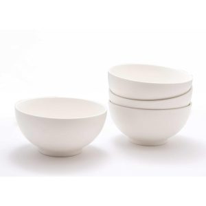 Saffire White Cereal / Pasta Bowl Set / 4 – N/A  |  Bowls Bowls Bowls