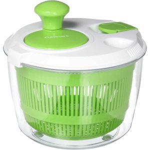 Salad Spinner- Wash, Spin & Dry Salad Greens, Fruits & Vegetables, 3qt,  |  Kitchen Tools Kitchen Tools Green