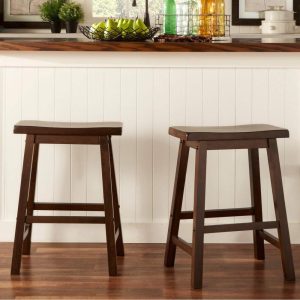 Salvador Saddle Seat Counter Stool (Set of 2) by  Bold  |  Counter and Bar Stools Counter & Bar Stools Black, Blue, Brown, Grey, Red, Yellow