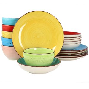 Sebastian 18 Piece Double Bowl Stoneware Dinnerware Set  |  Dinnerware Sets Dinnerware Dinnerware Sets