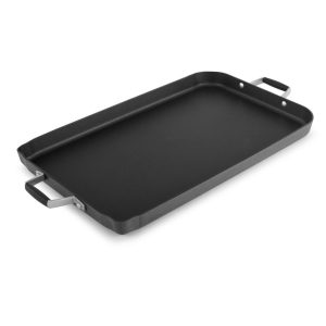 Select by  Hard-Anodized Nonstick Double-Burner Griddle – N/A  |  Grill Pans and Griddles Black