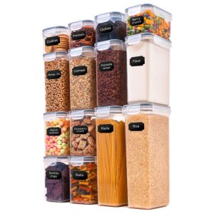 Set of 14 Airtight Food Storage Containers – Set of 14  |  Kitchen Canisters Kitchen Canisters Clear