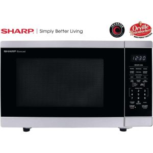 Sharp 1.4-Cu. Ft. Countertop Microwave Oven in Stainless Steel with Orville Redenbacher’s Certification  |  Toaster Ovens Kitchen Appliances Stainless Steel