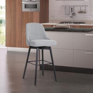 Sicily Faux Leather or Fabric Upholstered Swivel Counter or Bar Stool  |  Counter and Bar Stools Counter & Bar Stools Black, Brown, Cream, Grey