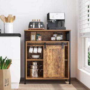 Sideboard Storage Cabinet for Dining Room Kitchen – N/A  |  Pantry Cabinets Kitchen Furniture Brown