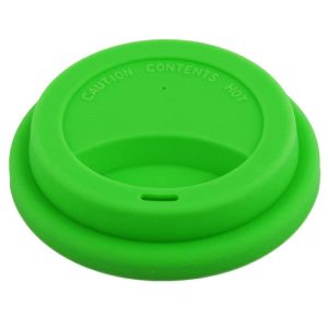 Silicone Cafe Reusable Drinking Water Tea Coffee Mug Cup Lid Cover – Green – 3.66″ x 0.8″(Outer.D*H)  |  Cups Cups Cups