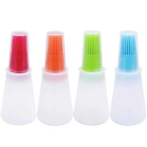 Silicone Cooking Oil Brush Bottle  |  Food Processors Food Processors Blue, Green, Orange, Red