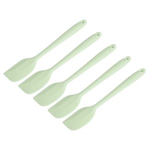 Silicone Spatula Spoon, 8.5” Heat-resistant Scraper for Mixing – Cyan  |  Kitchen Tools Kitchen Tools Kitchen Tools