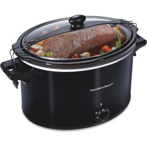 Slow Cooker, Stay or Go Portable With Lid Lock  |  Slow Cookers Kitchen Appliances Black