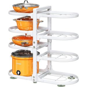 Snap-on and Adjustable Pan Organizer  |  Pot Racks Kitchen Storage Pot Racks