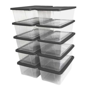 Snaplock 6 Quart Clear Organizer Storage Container Bin with Lid (10 Pack) – 5.74  |  Food Storage Containers Food Storage Containers Food Storage Containers