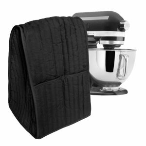 Solid Appliance Cover with Pockets, Appliance Not Included  |  Mixers Kitchen Appliances Black, Red