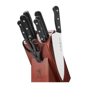 Solution 10-pc Knife Set with Block, Chef Knife, Paring Knife, Utility Knife, Bread Knife, Black, Stainless Steel  |  Cutlery Cutlery Cutlery