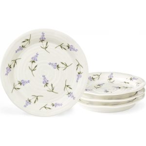 Sophie Conran Lavandula Side Plate Set of 4 – 6 Inch  |  Plates Dinnerware Plates