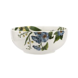 Stafford Blooms Bowl  |  Bowls Bowls Blue, Green, White