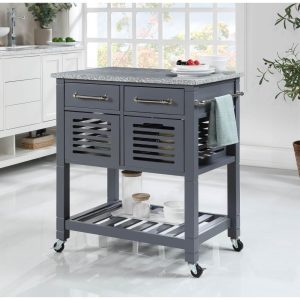 Stafford Kitchen Cart  |  Kitchen Carts Kitchen Carts Grey, White