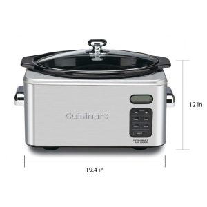 Stainless Steel 6.5-quart Programmable Slow Cooker  |  Slow Cookers Kitchen Appliances Silver