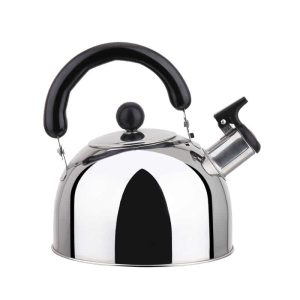 Stainless Steel Stovetop Tea Kettle with Handle, Induction Compatiable  |  Tea Kettle Coffee & Tea Silver