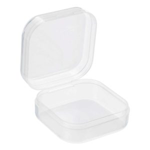 Storage Container with Hinged Lid Plastic Square Box for Art Crafts  |  Food Storage Containers Food Storage Containers Food Storage Containers