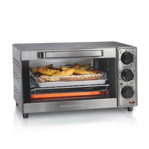 Sure-Crisp 4 Slice Air Fryer Toaster Oven  |  Toaster Ovens Kitchen Appliances Stainless Steel