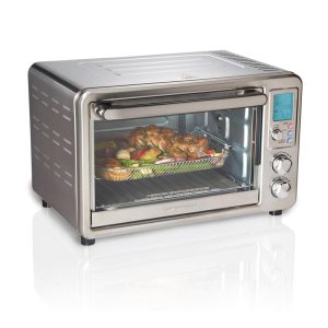 Sure-Crisp Digital Air Fryer Toaster Oven with Rotisserie – 9′ x 12′  |  Toaster Ovens Kitchen Appliances Stainless Steel