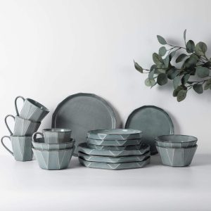 TABLE 12 16-Piece Dinnerware Set, Stonewashed Dinnerware Set for 4  |  Dinnerware Sets Dinnerware Dinnerware Sets