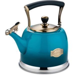 Tea Kettle Stainless Steel Teapot  |  Tea Kettle Coffee & Tea Black, Blue, Silver, Stainless Steel