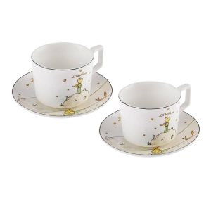 The Little Prince Bone China Tea Cup and Saucer Set of 4 For 2  |  Cups Cups Cups