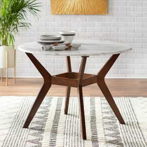 Tornio 42-inch Round Dining Table  |  Kitchen and Dining Tables Kitchen & Dining Tables Brown