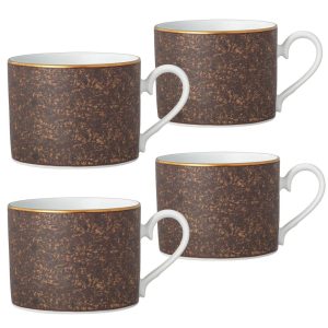 Tozan Set Of 4 Tea Cups, 8 Oz.  |  Cups Cups Brown