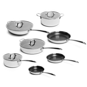 Tri-ply Stainless Steel Nonstick 11-Piece Cookware Set  |  Pots and Pans Pots & Pans Pots & Pans