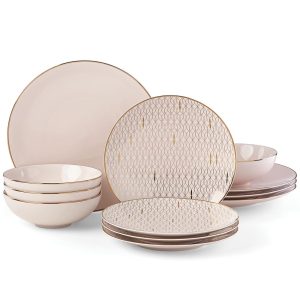 Trianna Blush 12-piece Dinnerware Set  |  Dinnerware Sets Dinnerware Dinnerware Sets