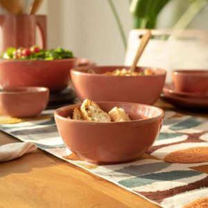 Tropical Elegance: Rustic Reef Ceramic Soup Bowl  |  Bowls Bowls