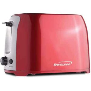 TS-292B Red Stainless Steel 2-Slice Cool Touch/ Wide Slot Toaster  |  Toasters Kitchen Appliances Red