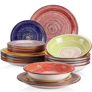 vancasso Albero Stoneware Hand-painted Multicolour Dinnerware Set  |  Dinnerware Sets Dinnerware Dinnerware Sets