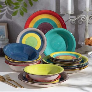 vancasso Arco 18-Piece Multicolor Dinnerware Set (Service For 6)  |  Dinnerware Sets Dinnerware Dinnerware Sets