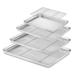 Velaze Stainless Steel Non Stick Baking Sheet Set  |  Bakeware Bakeware Bakeware