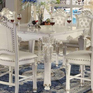 Vendome COUNTER HEIGHT TABLE Antique Pearl Finish  |  Bar Tables Bar Tables Bar Tables