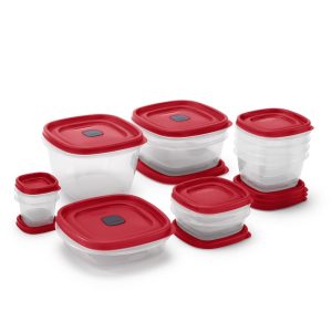 Vented Easy Find Lid Food Storage Container 24 Piece Set  |  Food Storage Containers Food Storage Containers Clear