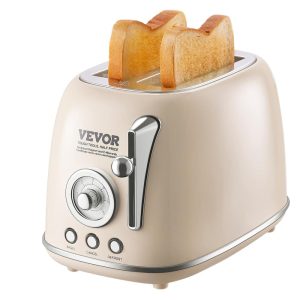 VEVOR Stainless Steel Toaster,Extra Wide Slots Toaster with Removable Crumb Tray for Toasting Bread Bagel Waffle  |  Toasters Kitchen Appliances Toasters