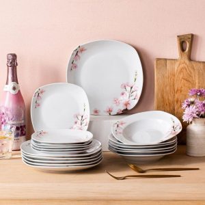 VEWEET Annie Flower Dinnerware Set (Service for 6)  |  Dinnerware Sets Dinnerware Dinnerware Sets