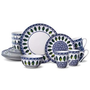 Vienna 16 Piece Dinnerware Set – 12  |  Dinnerware Sets Dinnerware Blue