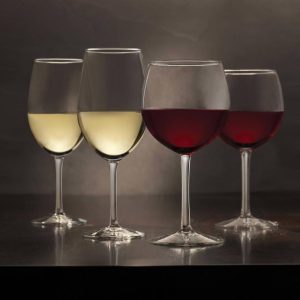 Vineyard Reserve 12-Piece Wine Glass Party Set for Chardonnay and Merlot/Bordeaux  |  Wine Glasses Dinnerware Clear