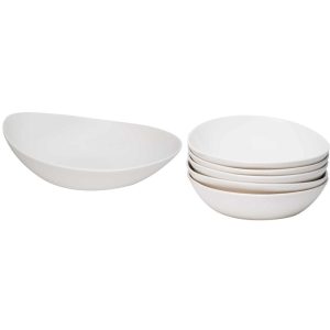 Whisper White Coupe Oval Pasta Bowls 22oz (Set of 6)  |  Bowls Bowls Bowls