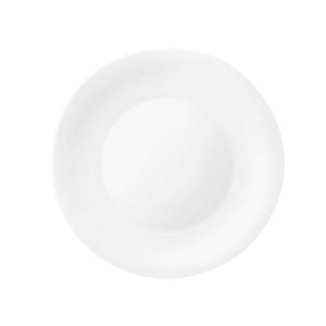 White Moon Opal Glass Plate Set of 6  |  Plates Dinnerware Plates