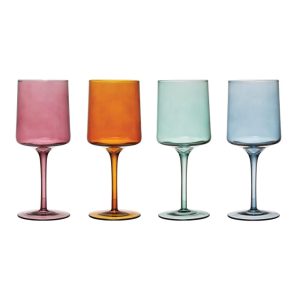 Wine Glasses – 3.3″L x 3.3″W x 8.0″H  |  Wine Glasses Dinnerware Multi